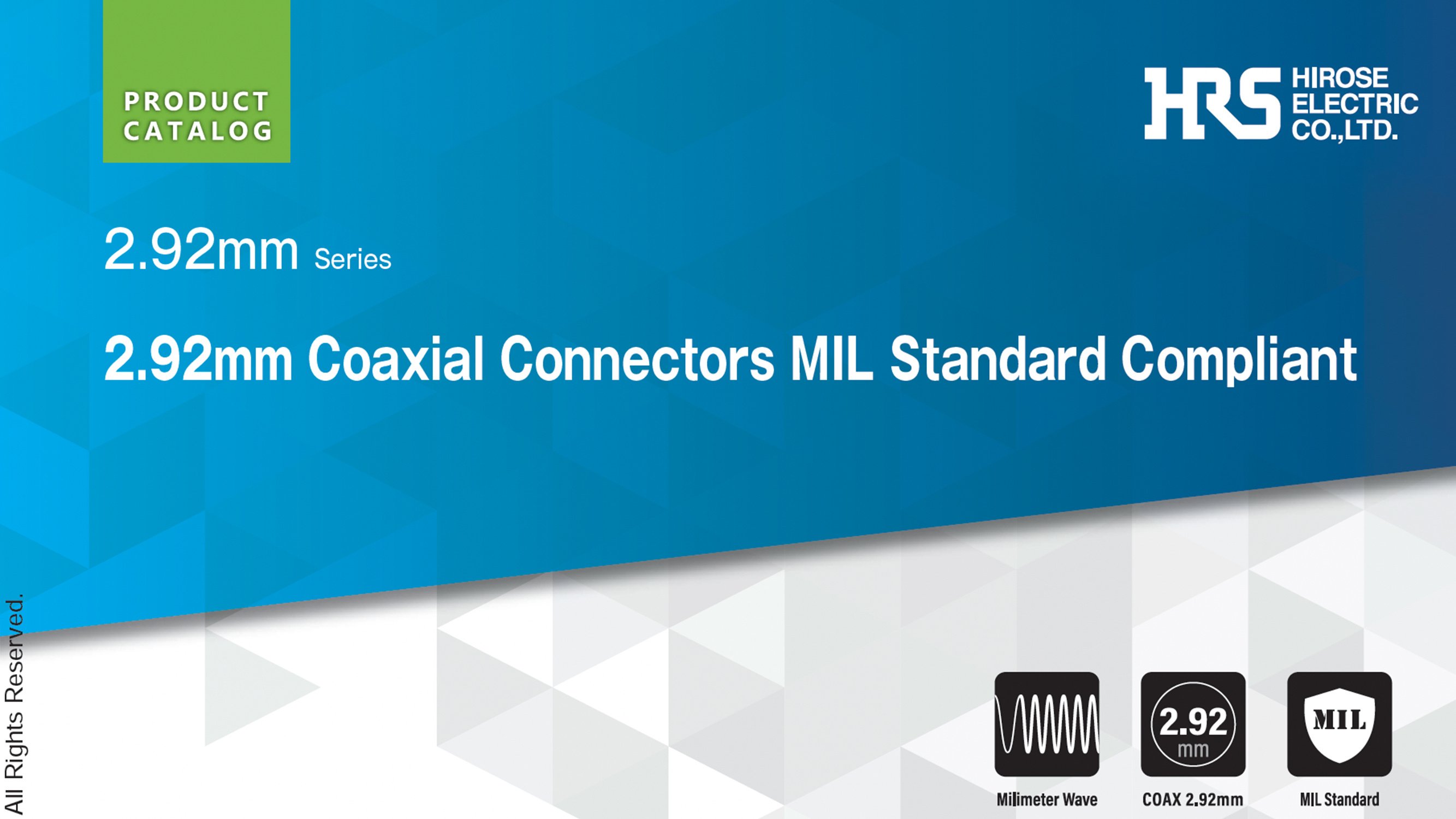 Hirose Americas New Product Introduction (NPI) 2.92mm Cat Series Connector Image 122024