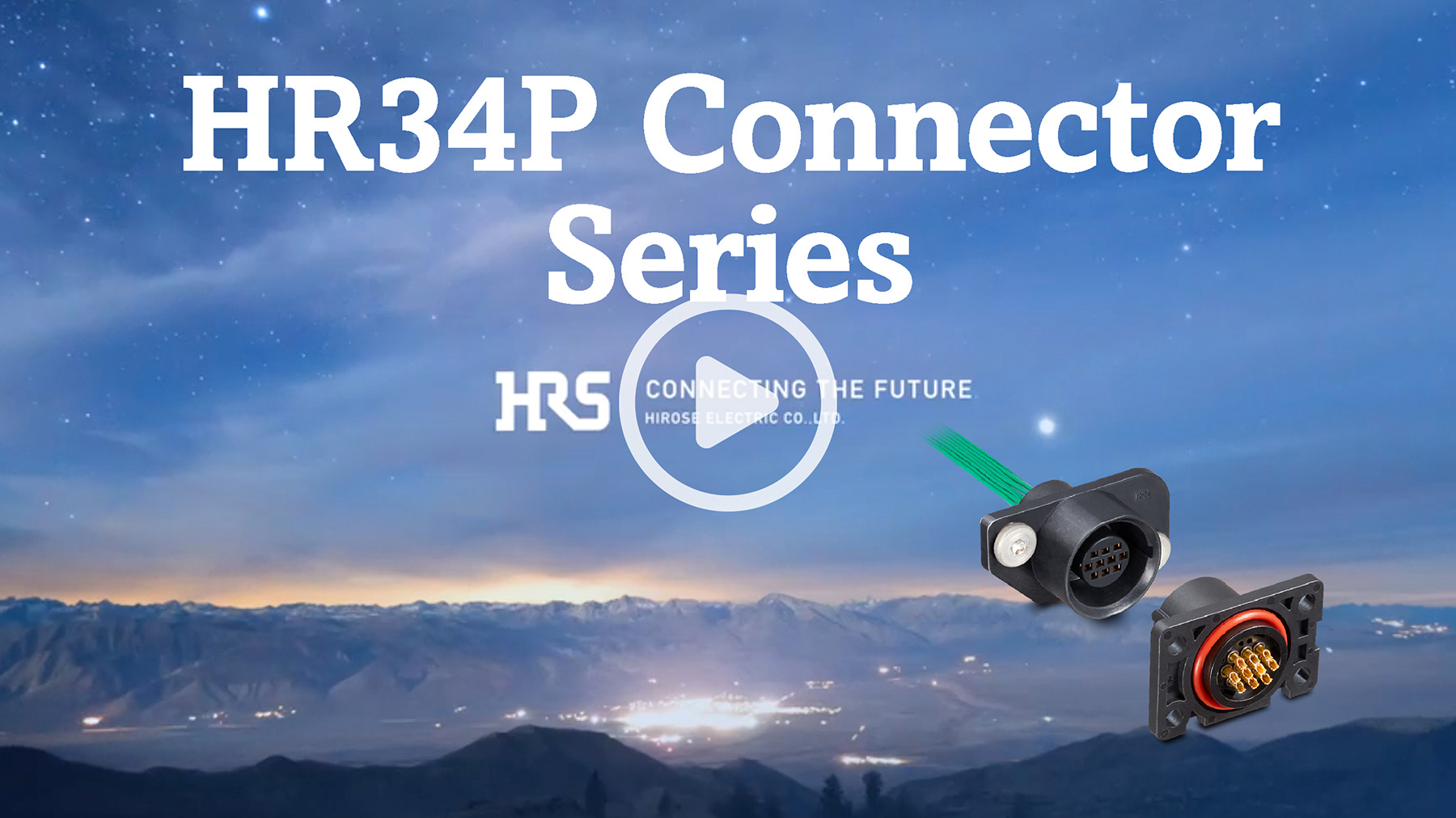 Hirose Americas New Product Introduction (NPI) HR34P Series Connector Video Image 052024