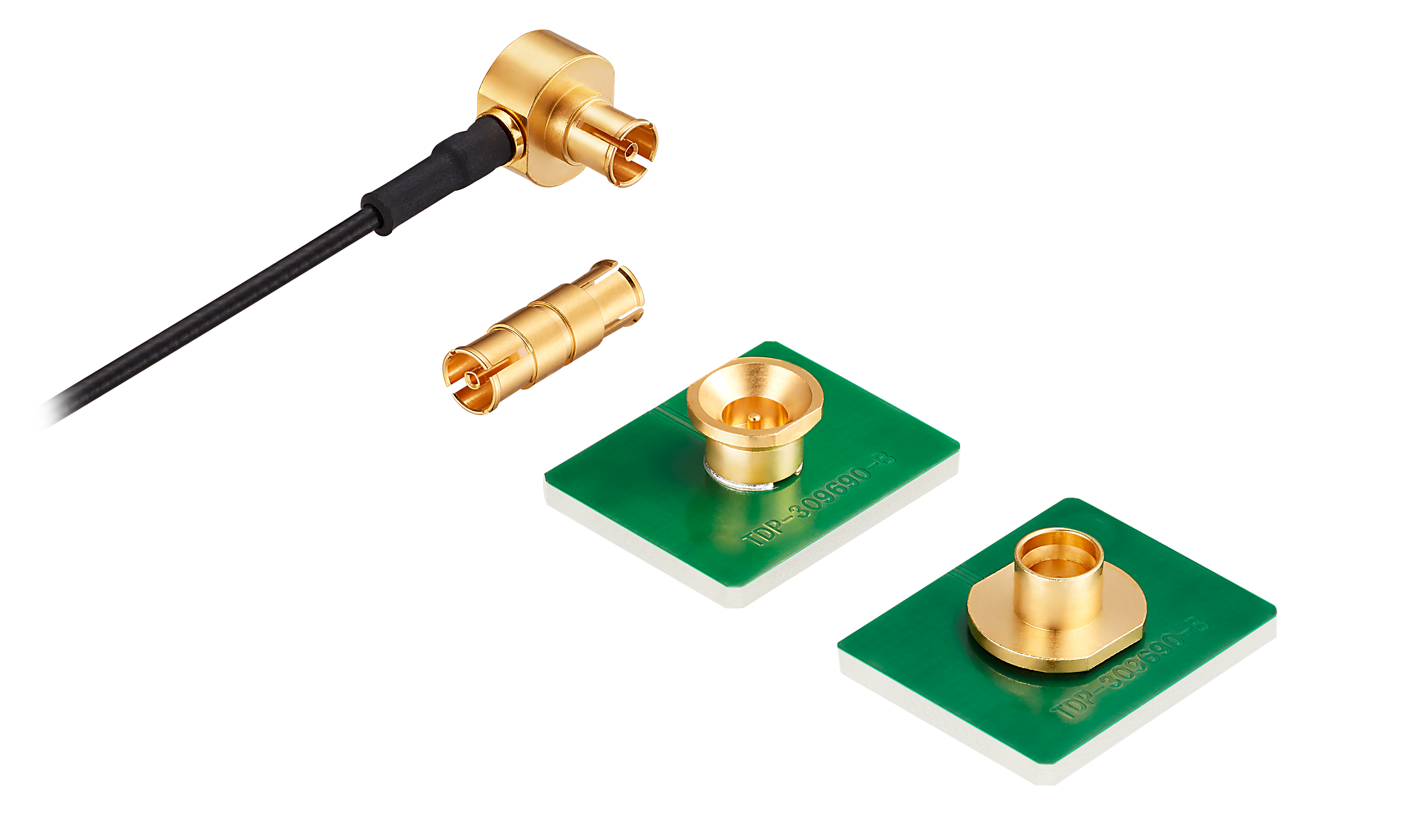 PO(M2) Series | Compact Push-On Lock Coaxial Connector (Up to 6 GHz)