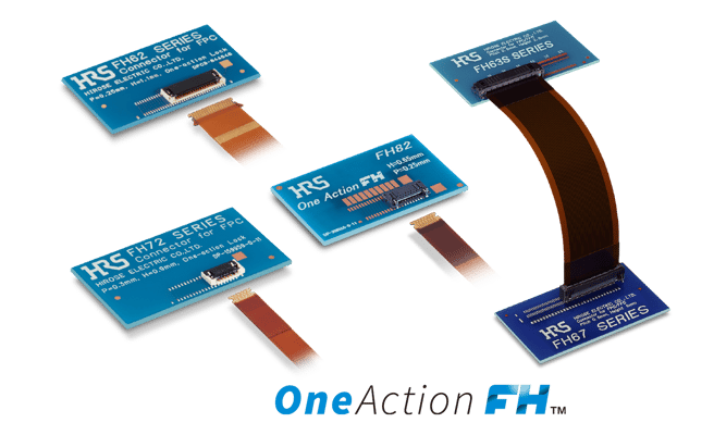 One Action FH™ Series connector showcasing easy FPC/FFC insertion for streamlined design and automation.