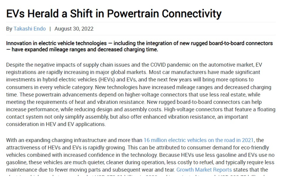 Image of EV's Herald a Shift in Powertrain Connectivity Article