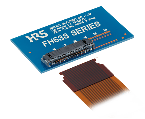 Snapshot of Hirose FH63S series connector, built for high-density automotive connectivity