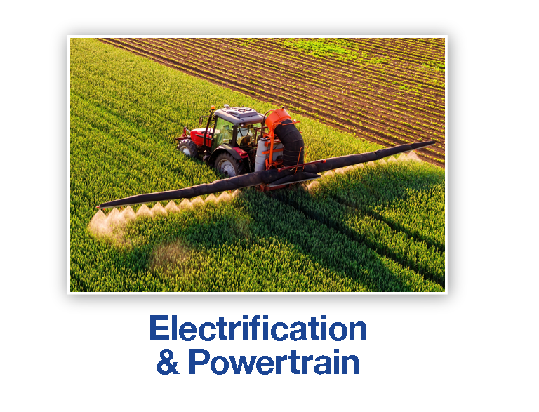 Agricultural sprayer operating in a field