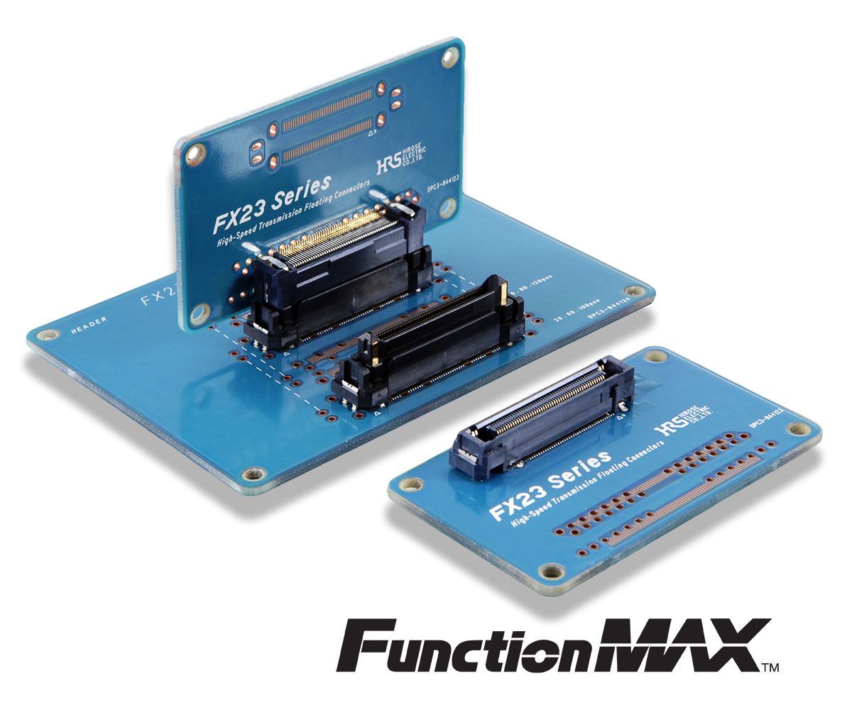 FunctionMAX Series - Image of Hirose's flexible board-to-board connectors, ideal for industrial applications.
